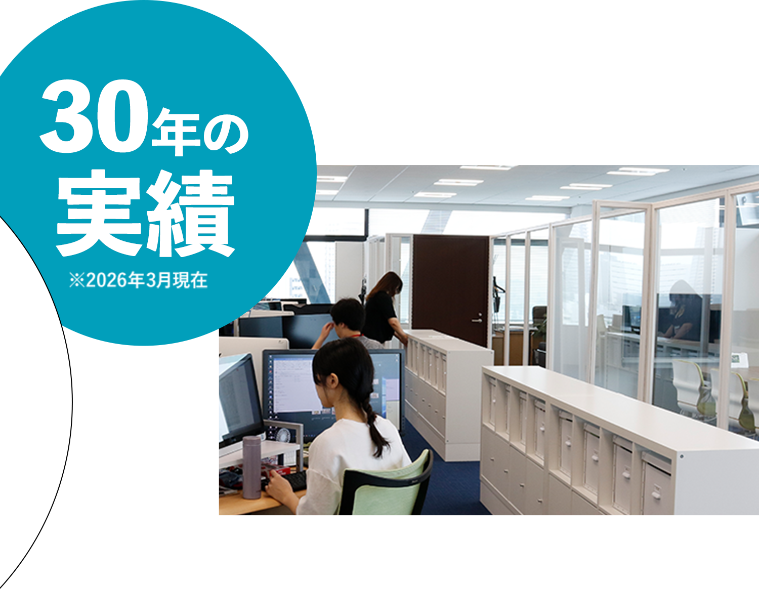 30年の実績※2026年3月現在